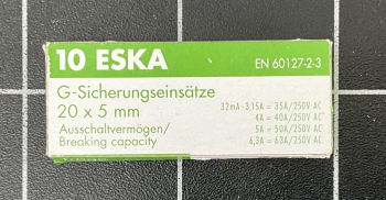 Feinsicherung 5x20 6,3A Träge