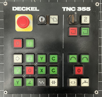 Deckel Heidenhain TNC355 Maschinenbedienfeld