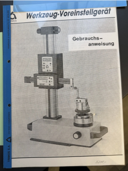 TRIMOS TPR300/400 Werkzeug-Voreinstellgerät Gebrauchsanweisung