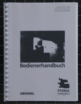Deckel Bediener-Handbuch FP4MA mit Contour-2 Steuerung