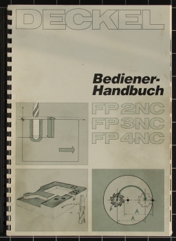Deckel Bediener-Handbuch FP2NC, FP3NC, FP4NC mit Dialog-1 Steuerung