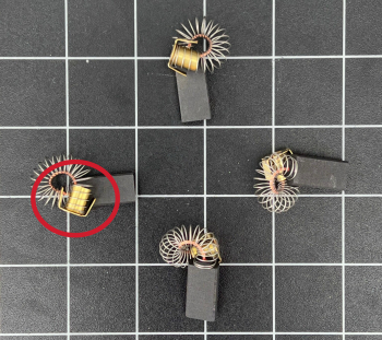 Kohlebürsten passend für Siemens 1HU3071 - 1HU3078 sowie 1HU3100 - 1HU3108 Motoren