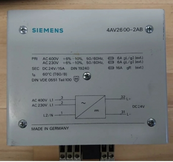 Siemens Netzteil 4AV2600-2AB