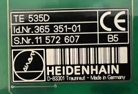 Heidenhain iTNC530 TE 535 D Keyboard  Id.Nr. 365 351-01