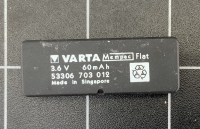 Replacement for VARTA Mempac Flat 3,6V 60/80mAh
