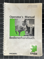 Deckel FP4M Bediener-Handbuch / Operator’s Manual - 08.90