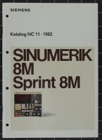 Siemens Sinumerik 8M / Sprint 8M Katalog NC11*1982