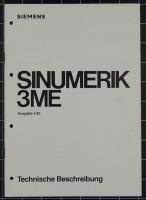 Siemens Sinumerik 3ME Technische Beschreibung