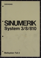 Siemens Sinumerik Systeme 3/8/810 Meßzyklen Teil 2