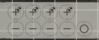 Set of insert foils suitable for the control panel of Deckel NC milling machines with Dialog 1-4 CNC-control