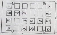 Programmiertastatur unten