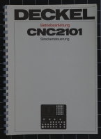 Deckel CNC-2101 Betriebsanleitung Streckensteuerung