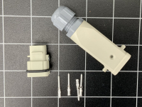 8-poliger Steckverbinder (eckig) für Arbeitsleuchte bzw. Zentriermikroskop